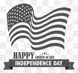 Happy Independence Day Black And White - 4th Of July Png Emoji