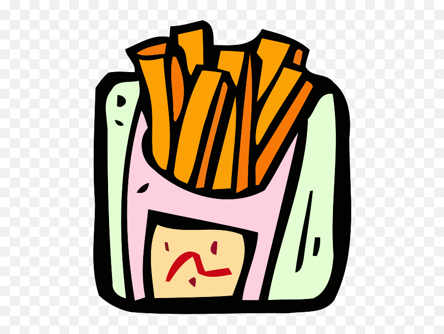 Colorful French Fries - Vektor Kentang Goreng Emoji,Frying Pan Emoji