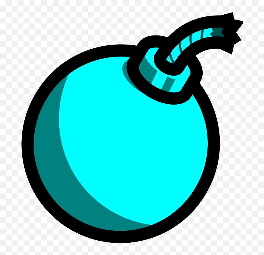 Png Cartoon Bomb Blue - Blue Cartoon Bomb Png Emoji,Bomb Emoji Png