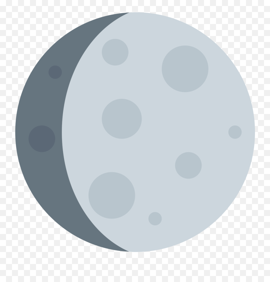 Twemoji2 1f314 - Waxing Gibbous Moon Emoji,Green Dot Emoji