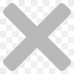 X Cross Close Symbol Icon - Grey Png Emoji