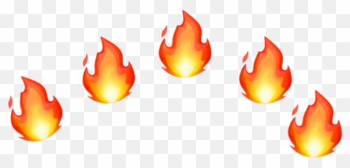 Emoji Crown Emojicrown Fire Hot Tumblr - Iphone Png