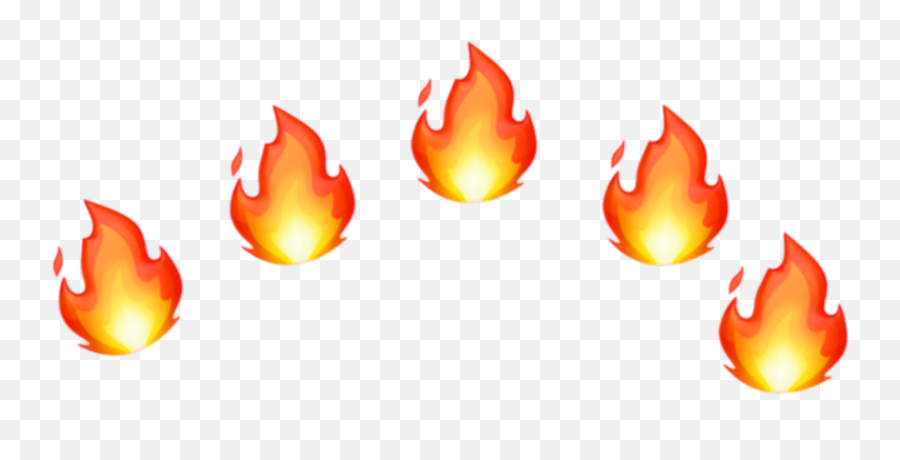 Emoji Crown Emojicrown Fire Hot Tumblr - Fire Emoji Iphone Png,Fire Emoji Png