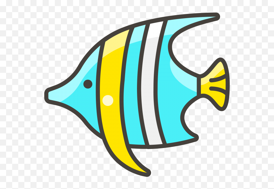 Tropical Fish Emoji Icon - Simple Fish Clip Art,Fish Emoji