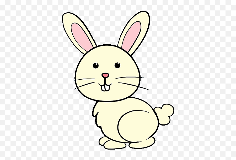 How To Draw A Bunny In A Few Easy Steps - Draw A Small Bunny Emoji,Bunny Face Emoji