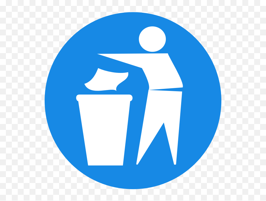 Bin Please Icon Vector Image - Putting Rubbish In The Bin Emoji,Trash Bin Emoji