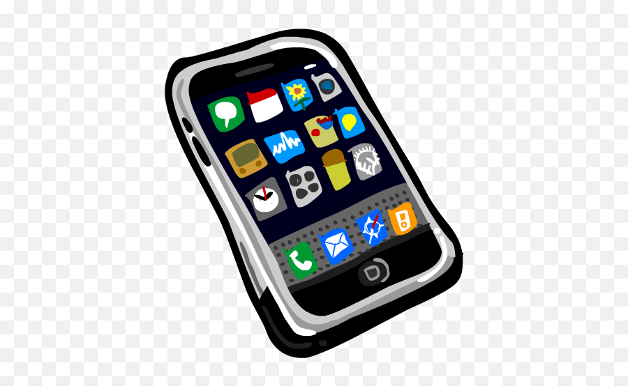 Smartphone Phone Clipart - Clip Art Smart Phone Emoji,Cell Phone Emoji Png