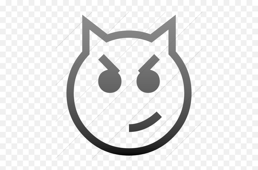 Simple Black Gradient Classic Emoticons - Emoji Domain,Musical Emoticons