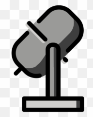 Studio Microphone - Clip Art Emoji,Microphone Emoji