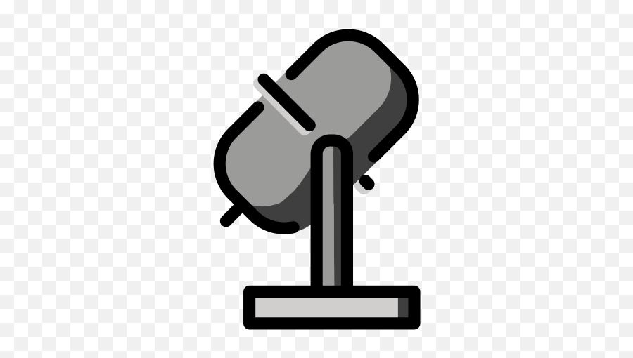 Studio Microphone - Clip Art Emoji,Microphone Emoji