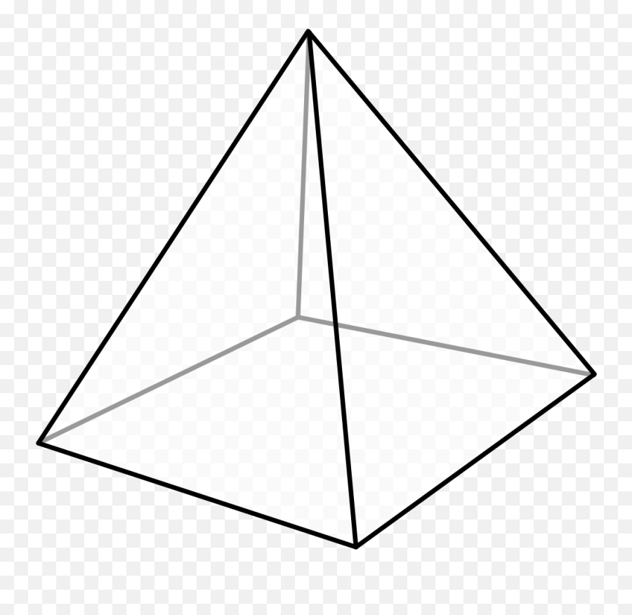 Clipart Triangular Pyramid Pyramid Shape - Pyramid Clipart Black And White Emoji,Pyramid Emoji