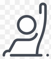 Raise A Hand To Answer Icon - Raise Your Hand Icon Emoji,Raising Hands Emoji