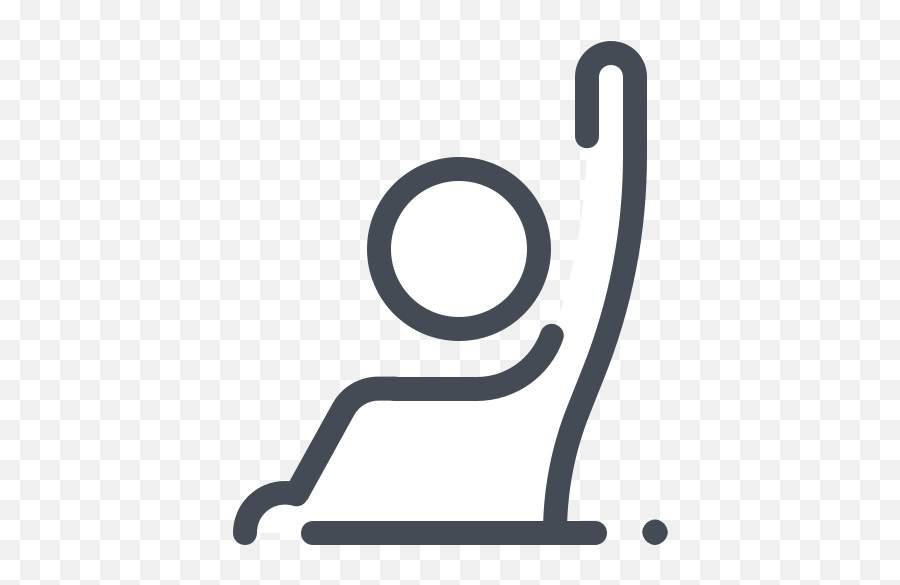 Raise A Hand To Answer Icon - Raise Your Hand Icon Emoji,Raising Hands Emoji