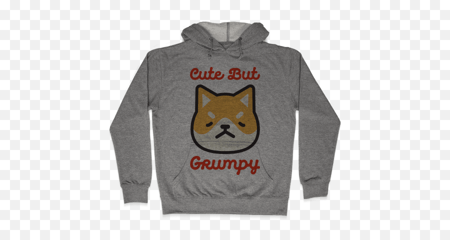 Grumpy Hooded Sweatshirts Lookhuman - Hoodie Emoji,Grumpy Cat Emoji