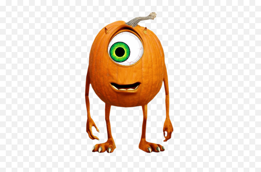 Happy Halloween From Mike The Monster Halloween Clipart - Shrek Mike Wazowski Meme Emoji,Pumpkin Emoticon