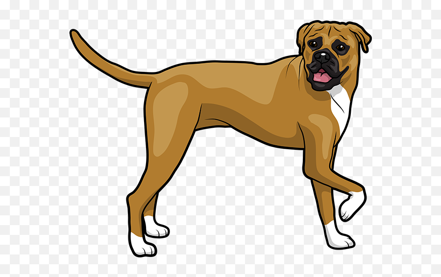 Boxermoji - Dibujo De Perros Boxer Emoji,Boxer Dog Emoji
