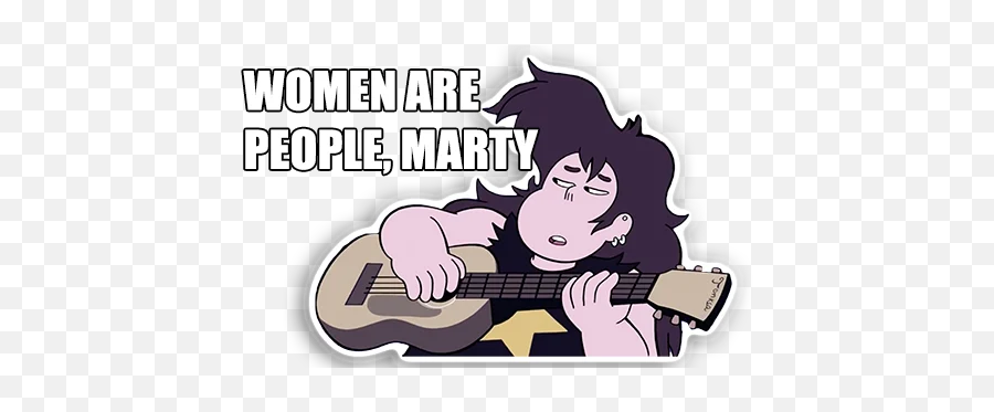 Steven Universe Stickers For Telegram - Cartoon Emoji,Acoustic Guitar Emoji