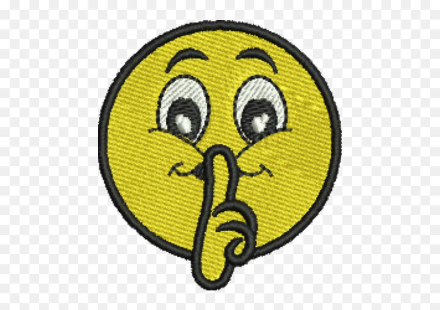Emoji Shhhh Iron - Emblem,Dirt Emoji