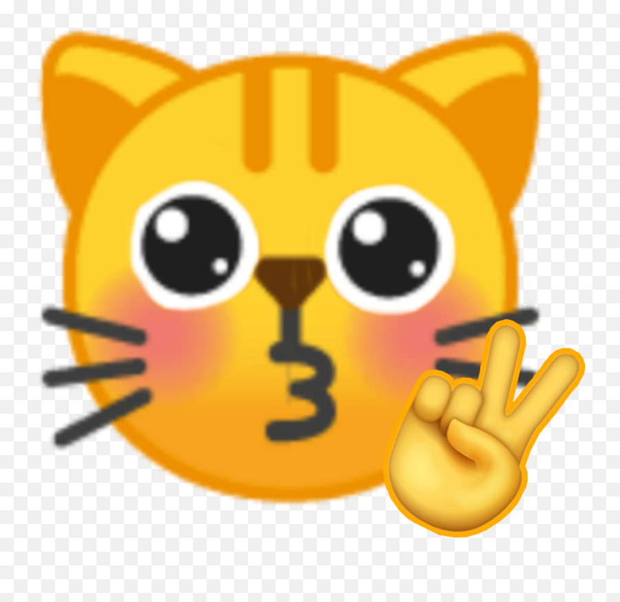 Emoji Catemoji Emojicat Emojis Peace - Emoji Cat,Peace Emojis