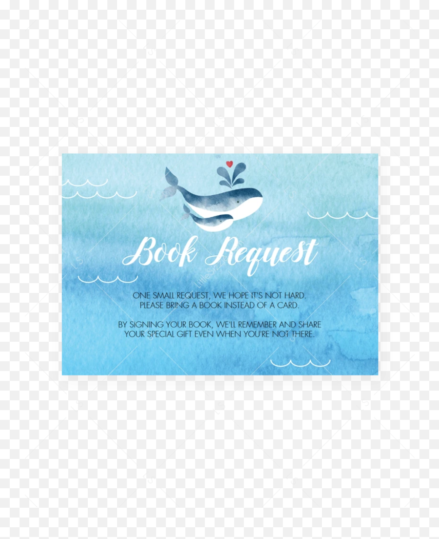 Blue Whale Baby Shower Bring A Book - Kayak Emoji,Whale Emoji Text