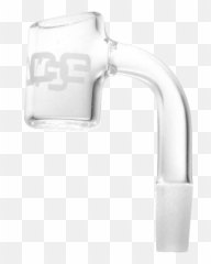 Eyce 10mm Male Quartz Banger - Silver Emoji,Watering Can Emoji