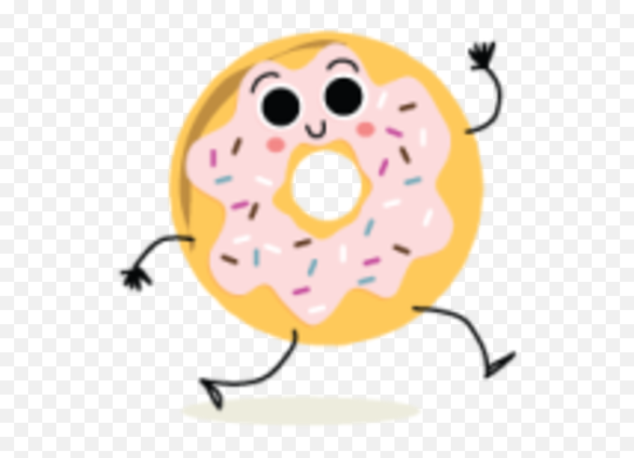 The Great Donut Challenge - West Hartford Ct Running Running Cartoon Donut Emoji,Donut Emoticon