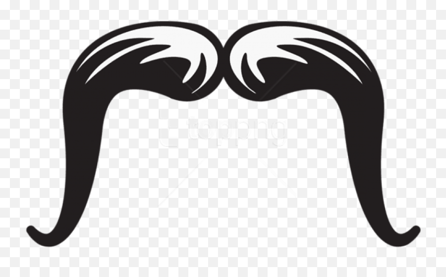Free Png Download Trucker Movember Stache Clipart Png - Handlebar Mustache Clipart Emoji,Chuck Norris Emoji