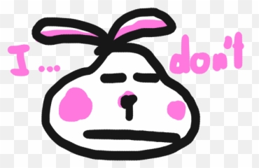 Fat Easter Bunny - Clip Art Emoji