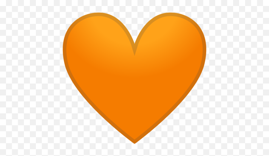 Orange Heart Emoji - Iphone Heart Emoji Orange,Emojis Galaxy