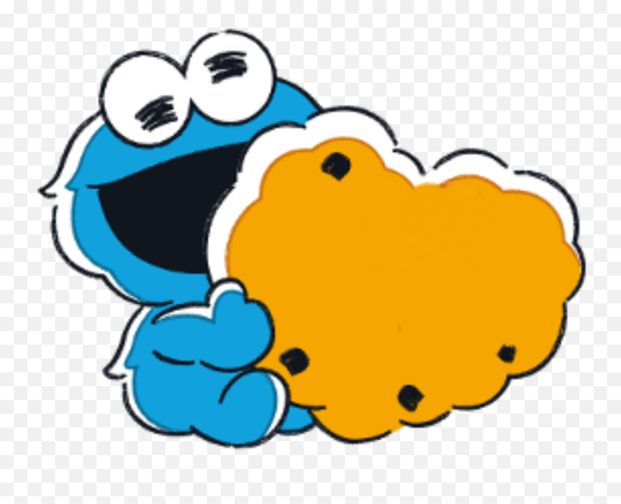 Cookie Monster Stickers - Dot Emoji,Cookie Monster Emoji