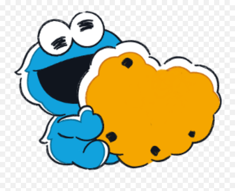 Cookiemonster Cookie Monster Sticker - Cookie Monster Banner Template Emoji,Cookie  Monster Emoji - free transparent emoji 