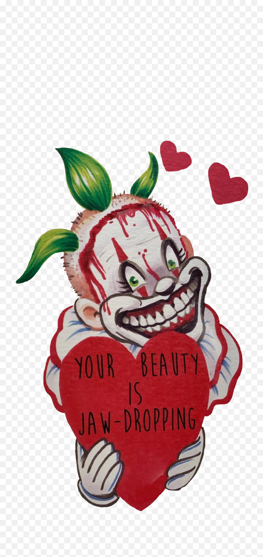 Americanhorrorstory Clown Sticker By Ghvjbknjfg - Fictional Character Emoji,Jaw Dropping Emoji