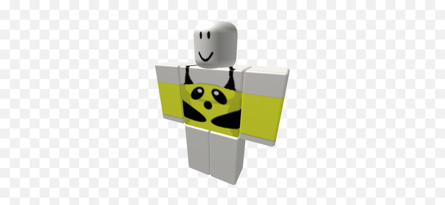 Yellow Hug Panda Top - Thanos Armor T Shirt Roblox Emoji,Emoticon Hug