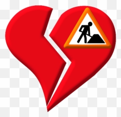 Love Heart Under Construction - Failure Clipart Emoji