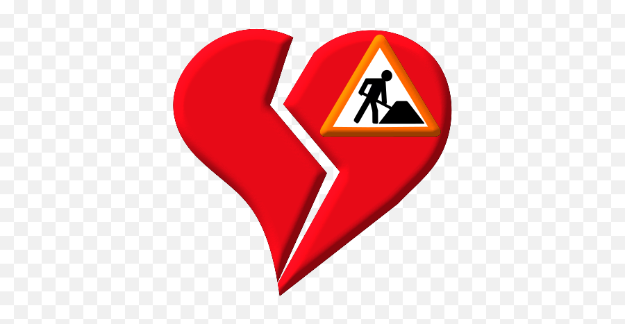 Love Heart Under Construction - Heart Failure Clipart Emoji,Tiny Heart Emoji