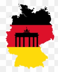 Borders Brandenburg Gate Country Eu - Germany Map Outline Vector Emoji,California State Flag Emoji
