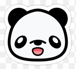 Panda Face Clipart - Cartoon Head Png Emoji