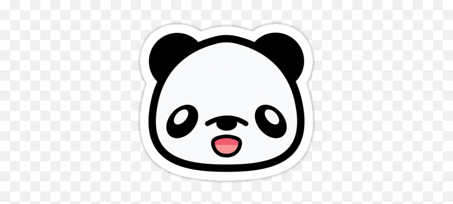 Panda Face Clipart - Cartoon Panda Head Png Emoji,Panda Face Emoji