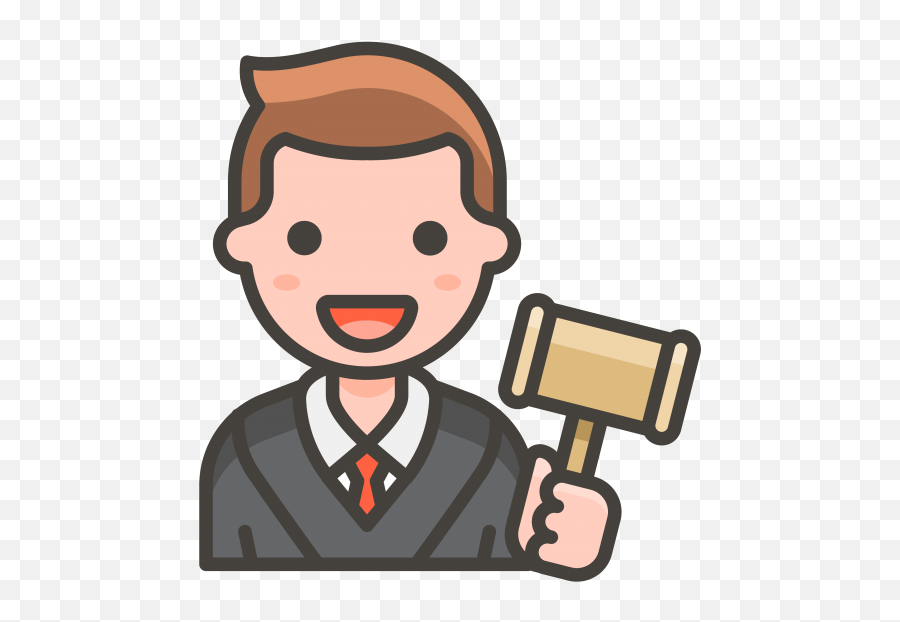 Man Judge Emoji - Office Worker Icon Png,Judge Emoji