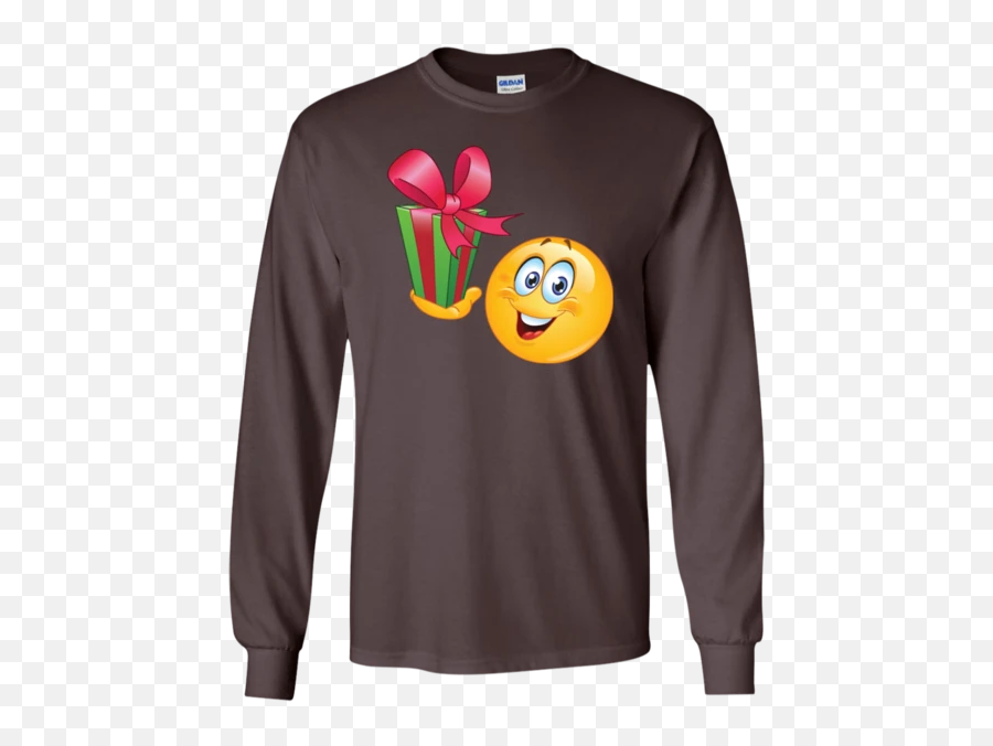 Christmas Emoji T Shirt G240 Gildan Ls,Level 48 Emoji