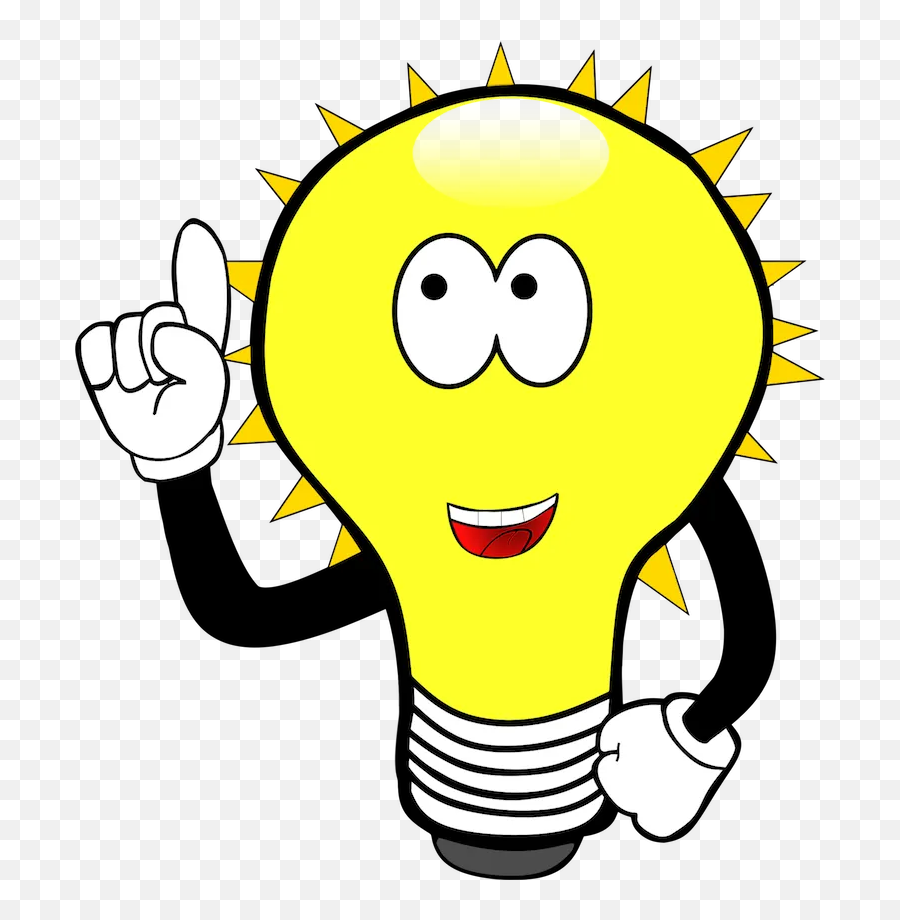 Electricity Use Save Money - Clip Art Light Bulb Png Emoji,Running Away Emoticon