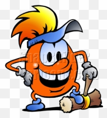 Gobling Worker With Wood Hammer - Illustration Emoji