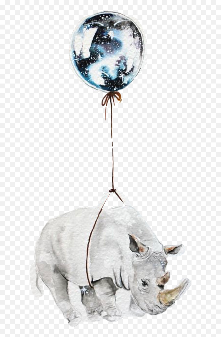 Rhinoceros Rhino Balloon Freetoedit - Dibujos De Rinocerontes Emoji,Rhino Emoji