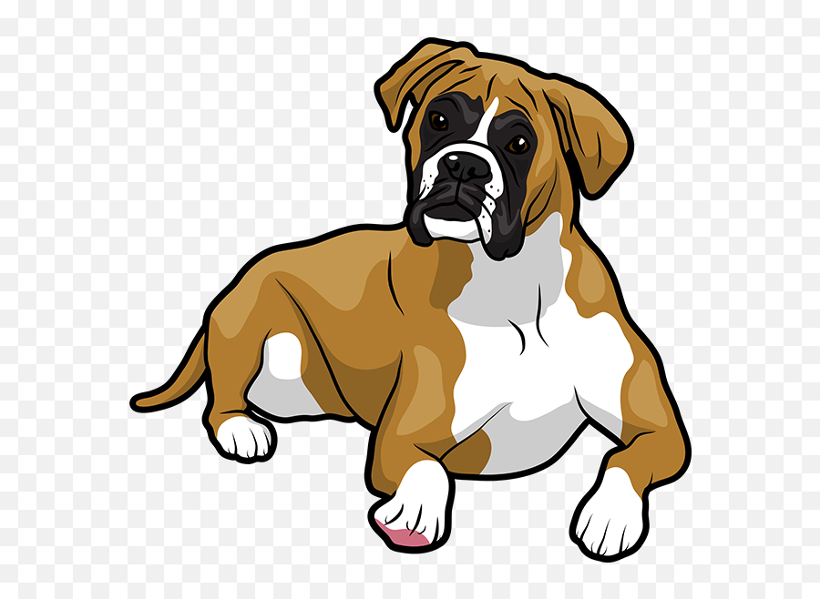 Boxermoji - Boxer Dog Vector Png Emoji,Boxer Dog Emoji