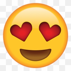 Download Free Png Heart - Emoji With Heart Eyes,Red Heart Emoticon