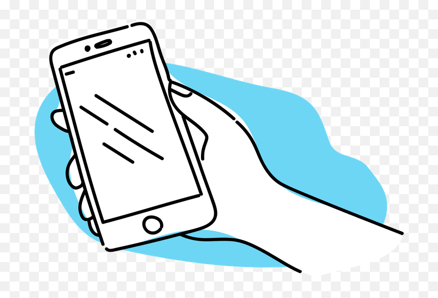 Ipod Clipart Iphone Text - Hand Holding Iphone Cartoon Transparent Emoji,New Emoji Iphone 7