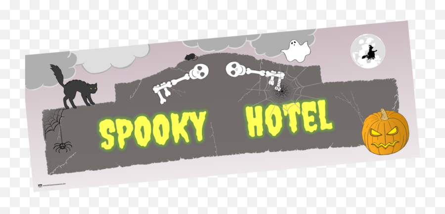 Free Spooky Halloween Hotel Banner Printable Early Yearsey Emoji,Lacrosse Emoji Download