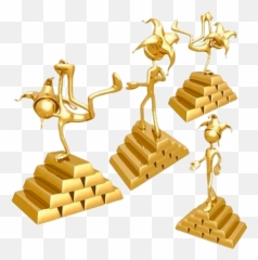 Lunapic Edit - 3d Human Gold Emoji,Trophy Emoticon