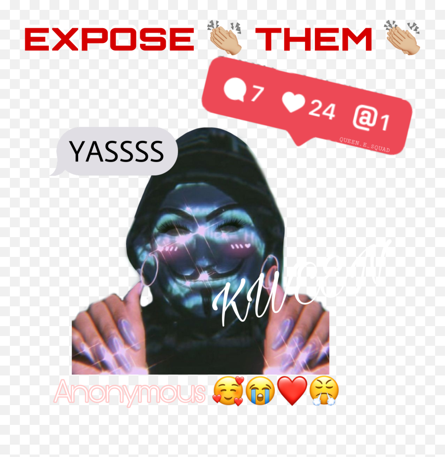 Anon Anonymus Funny Sticker - Anonymous Baddie Emoji,Yas Queen Emoji