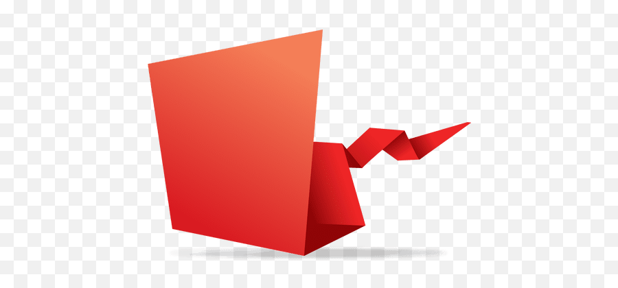 Red Origami Paper Banner - Origami Banner Banners Png Emoji,Origami Emoji